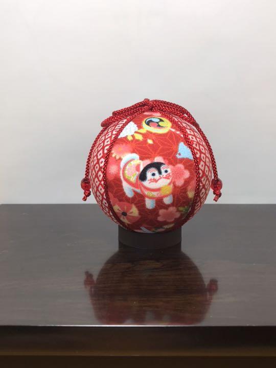 Temari Interior decoration  gift  Amulet for easy delivery Red