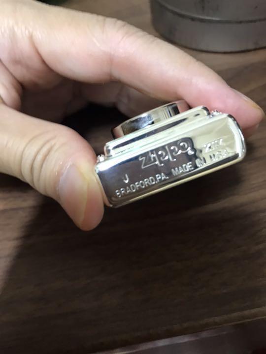 As is For Parts ZIPPO with clock CLASSIC　Time Lite CAN SPIRIT warranty card,