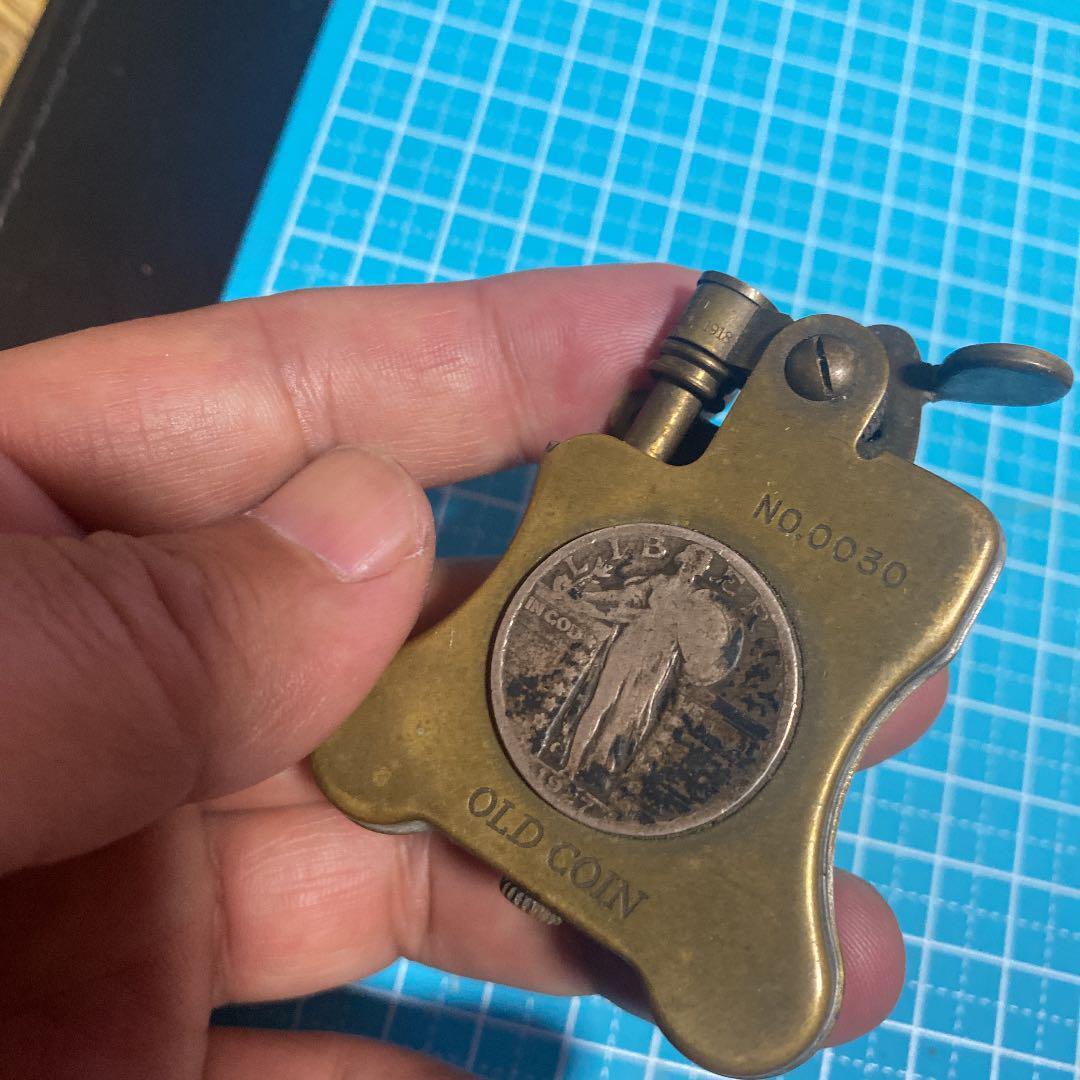As is for Parts Ronson limited edition old coin oil lighter