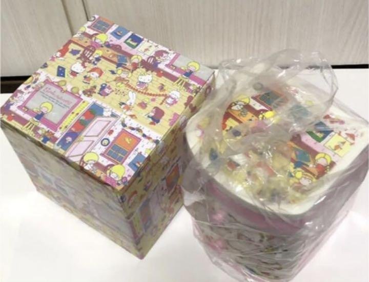 Sanrio Charamix Mini Chest Plastic Chest Wrapping Paper Pattern Pink