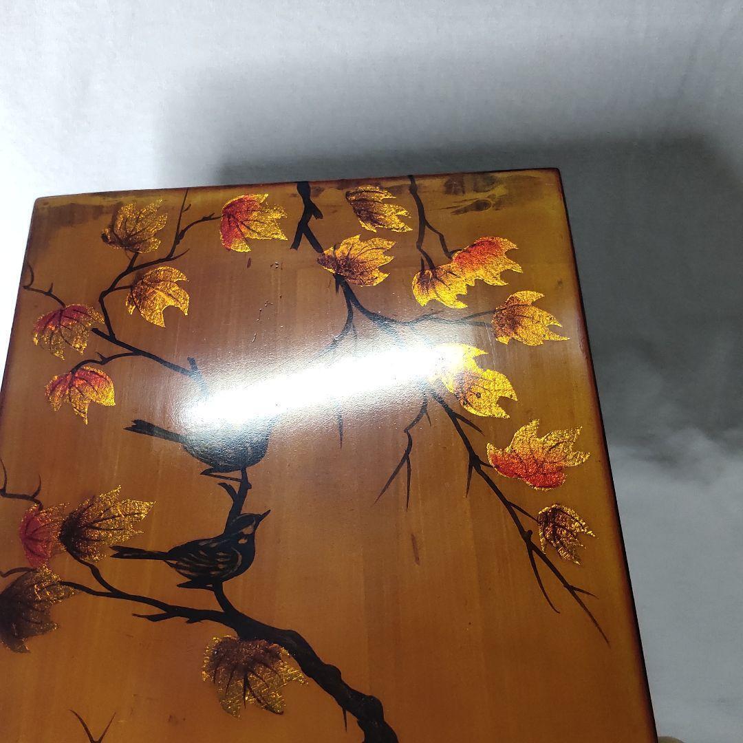 Lacquerware Small Box Kodori Momiji Maki-e Mitsuharu