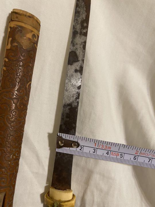 The sword fittings handle sheath As is Japanese Antiques