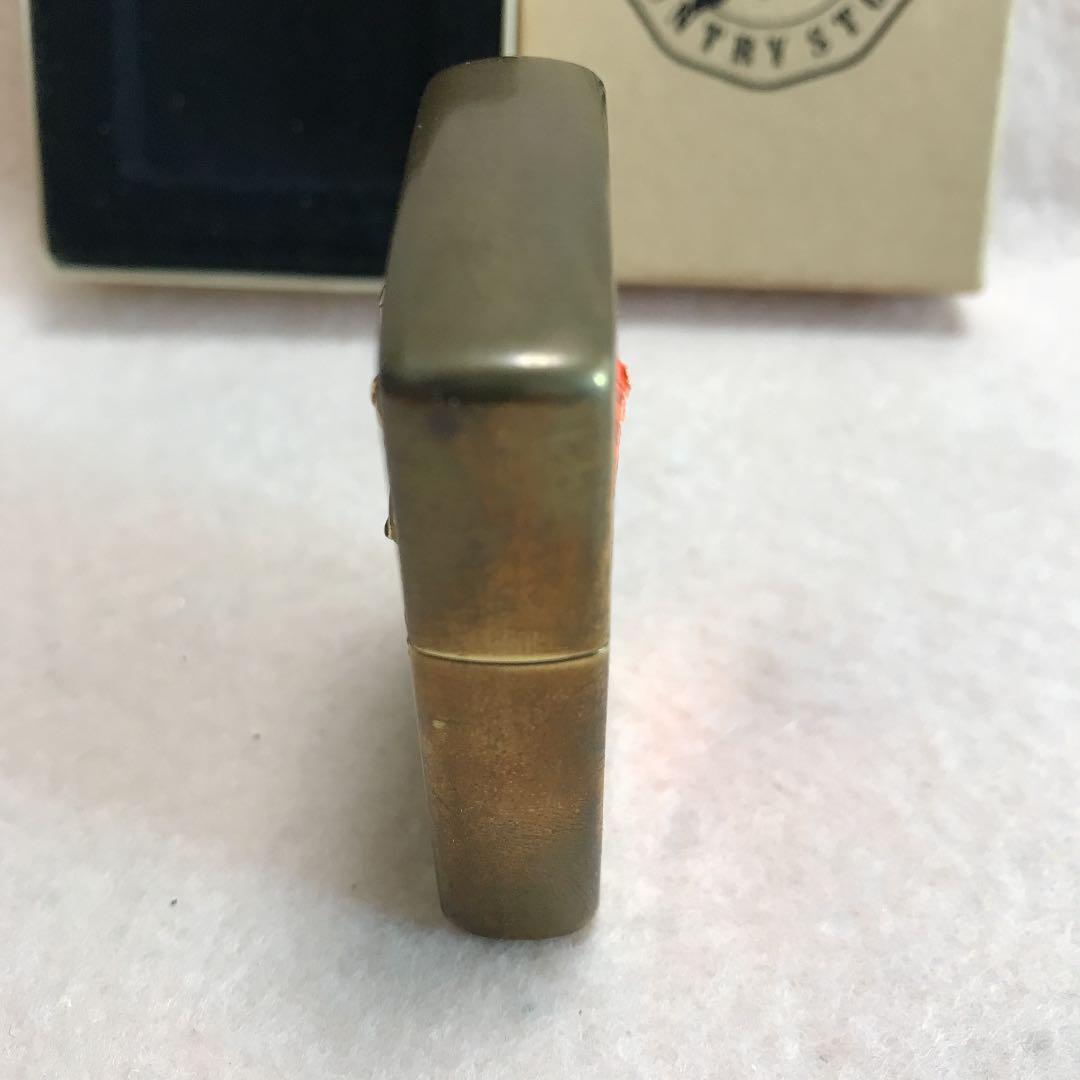 As is For Parts Zippo 1994 Marlboro Cowboy Rodeo Lighter Brass