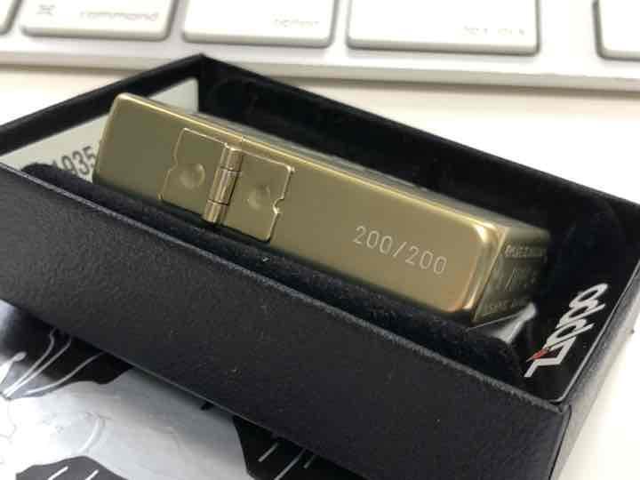 As is For Parts Zippo lighter replica 1935 limited gold amesupi