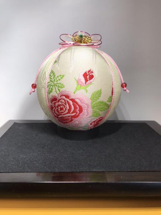 Temari  Interior decoration  gift" Mother's Day  Anniversary Rose 12.5cm