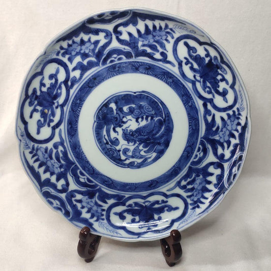Old Imari ware Dyed medium plate Kakufuku Meiji period