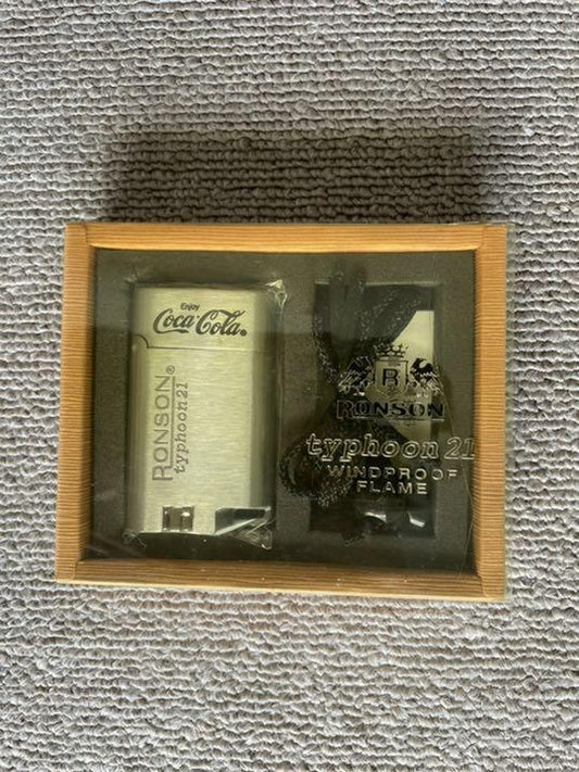 As is for Parts Coca-Cola Ronson Typhoon Turbo Lighter