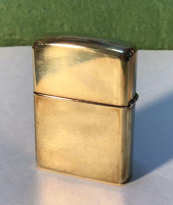 As is For Parts  Kiami's hand-carved Zippo "Battleship Yamato" brass armor