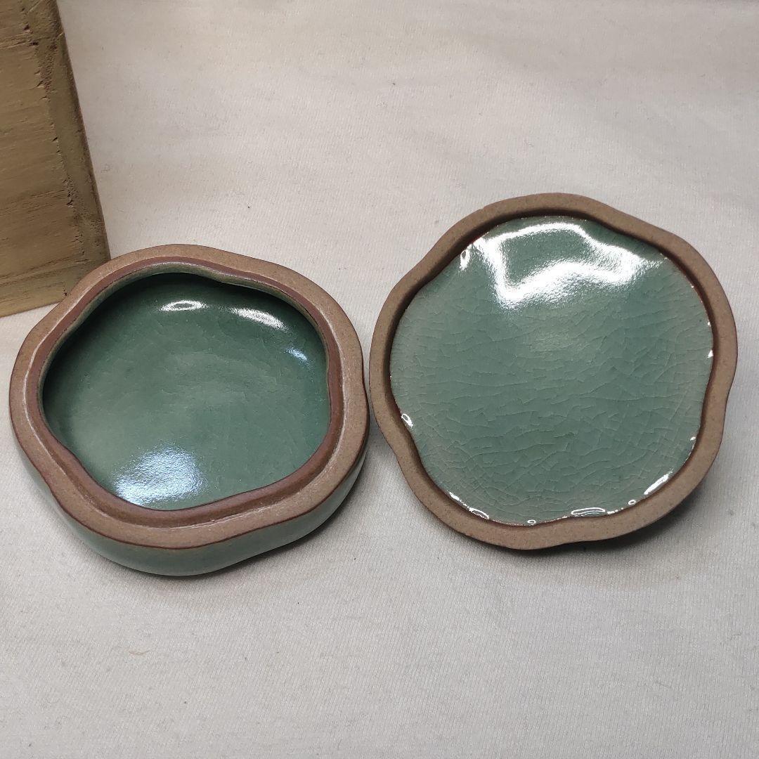 Tea utensils Celadon Kogo Gontai Hakusaku Akatsuki Kiln Co-box Goryeo Ceramics