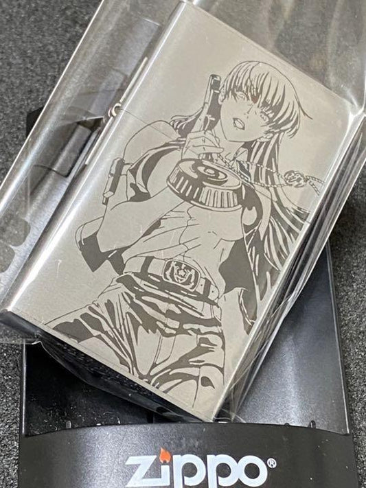 As is For Parts Zippo Black Lagoon 1933 Replica Anime Rosalita 4 Sided Design