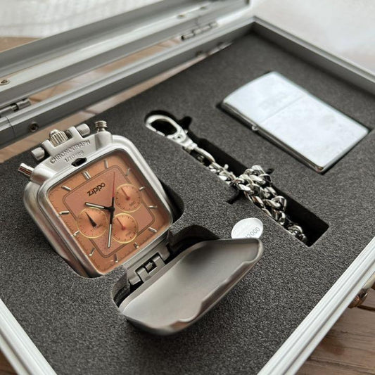 As is For Parts ZIPPO XV pocket watch storage case instruction manual tag