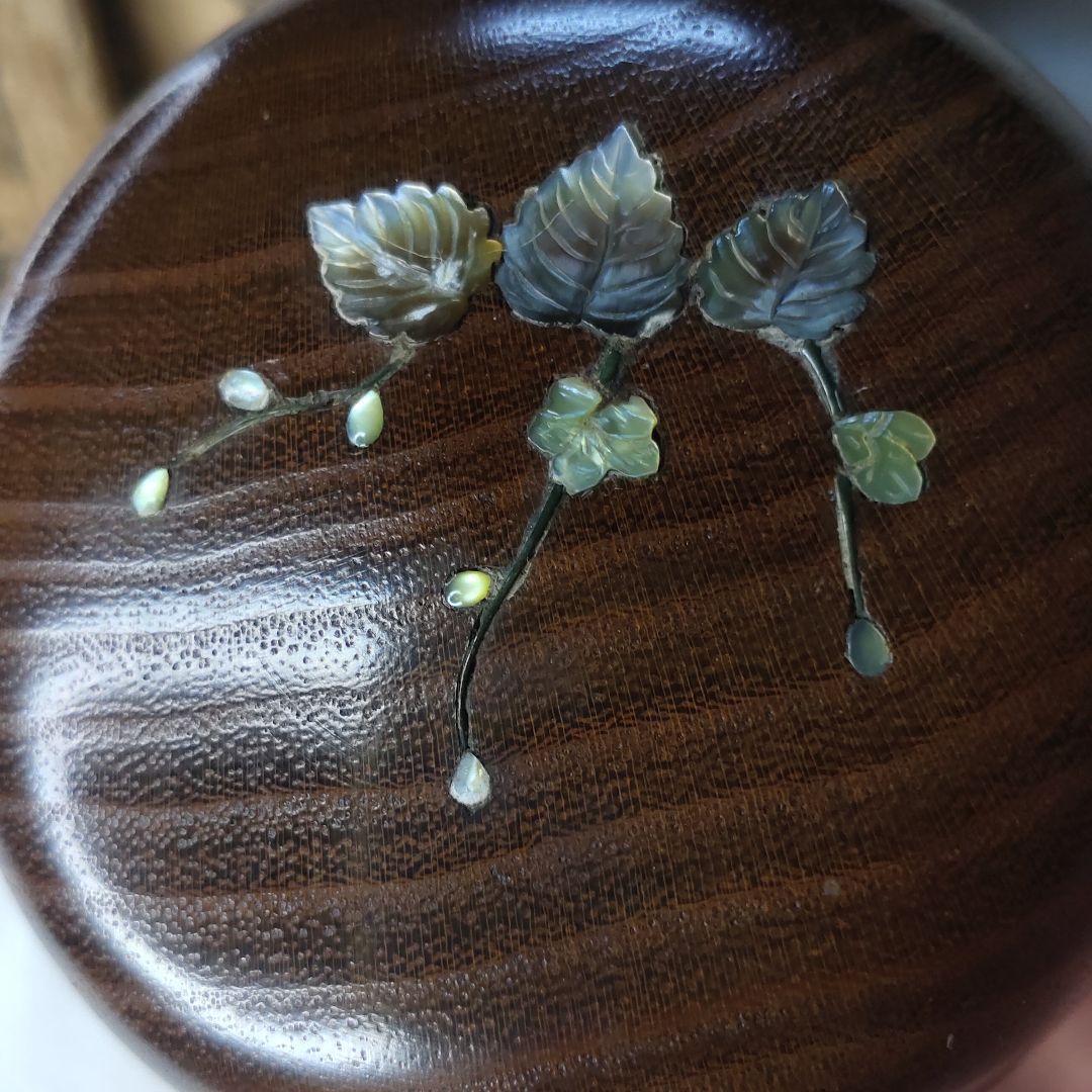 Tea utensils Ume Makie Nakatsume Nushi Made by Masatoshi Wooden co-box