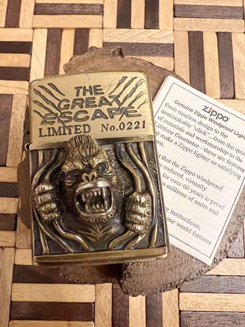 As is For Parts Zippo Great Escape Metal Gorilla 3D Lighter
