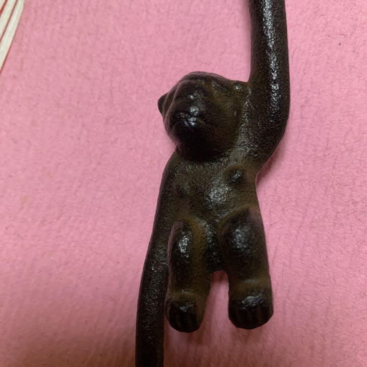Jizai Kagi Monkey Japanese Antique A-1