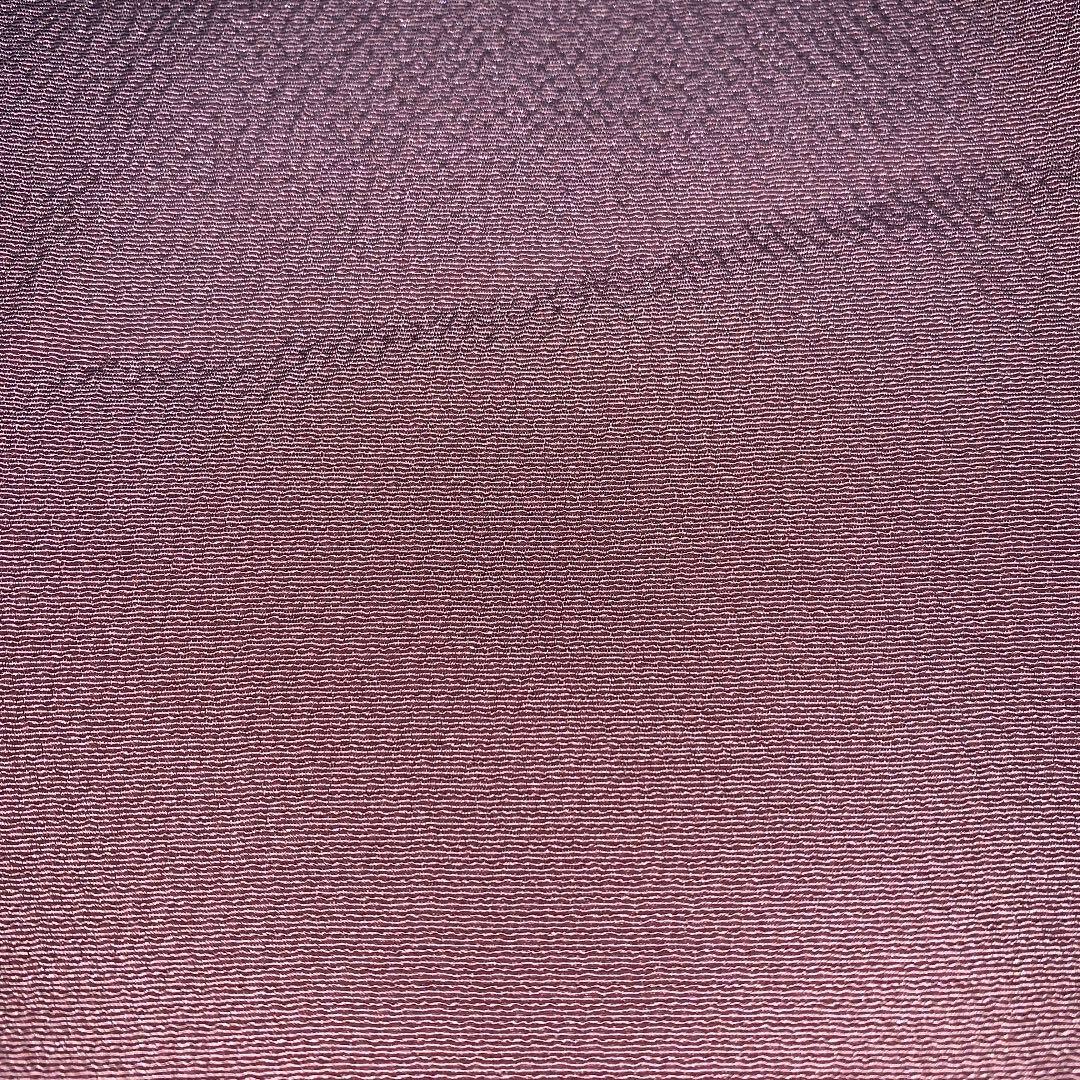 Pure silk crepe kimono hagire about 36 x 68 peach dull pink plain crimp