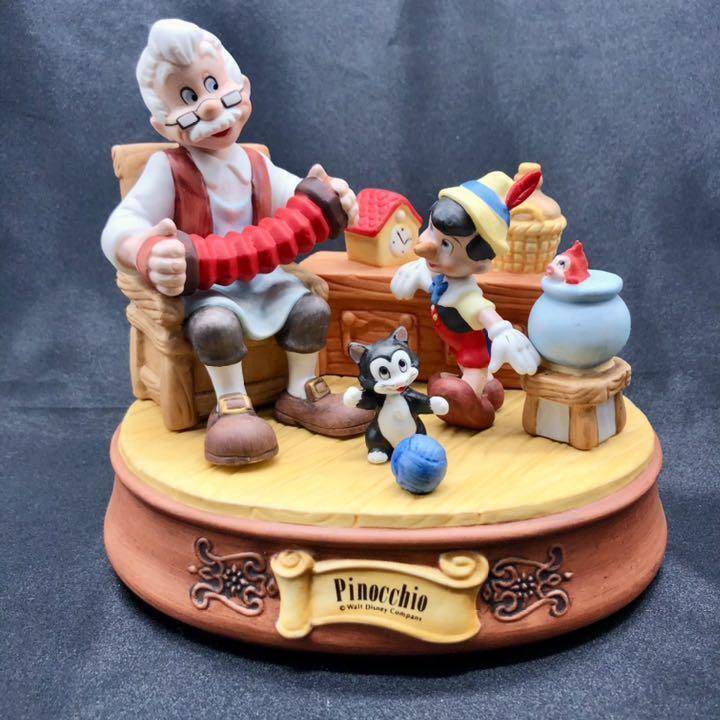 Pinocchio music box figure