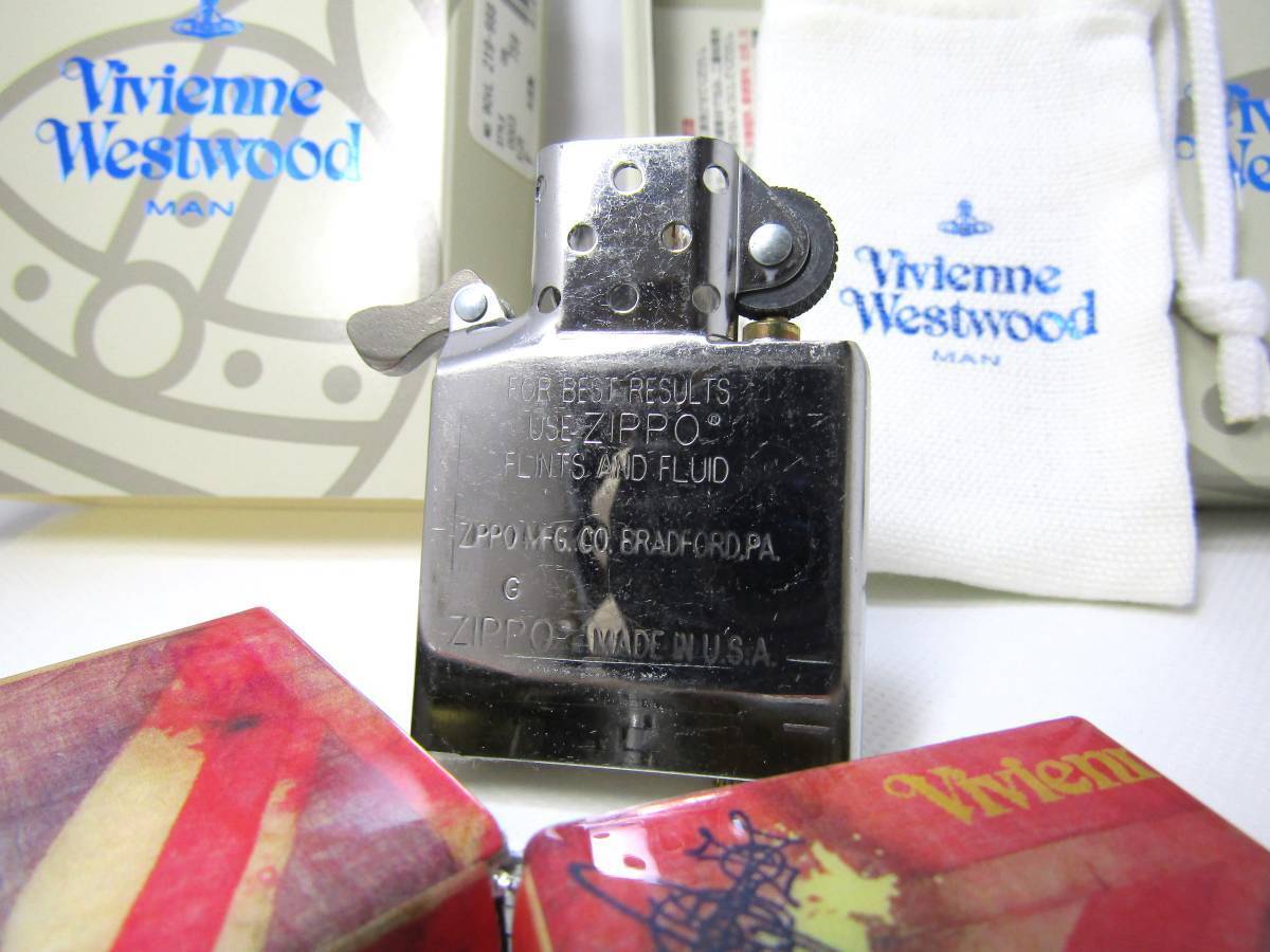 As is For Parts Vivienne Westwood Union Jack zippo Unused 2011