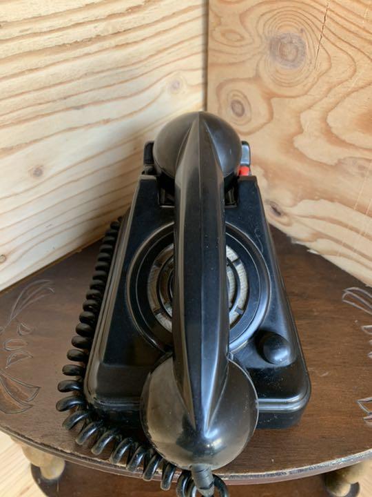 As is For Parts Black telephone Showa retro