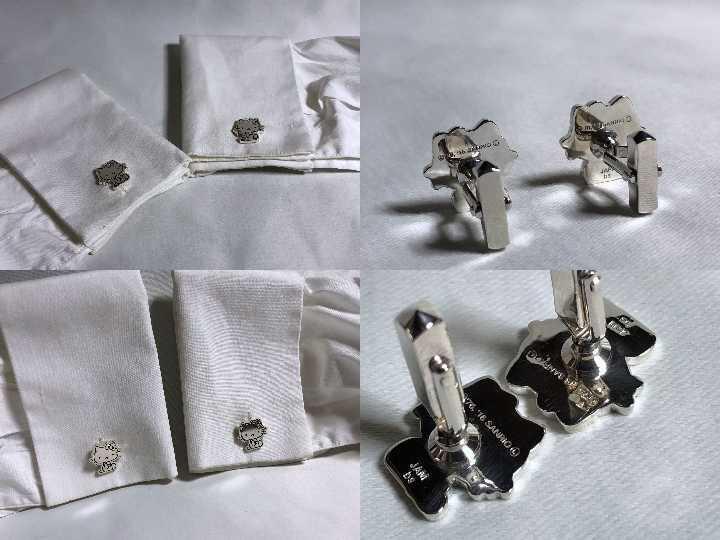 New Old Limited Jam Homemade x Sanrio Collaboration Hello Kitty Cufflinks Button