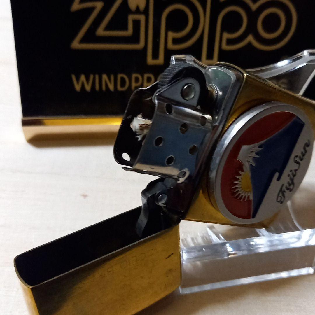 As is for parts ZIPPO lighter solid.brass mountain design