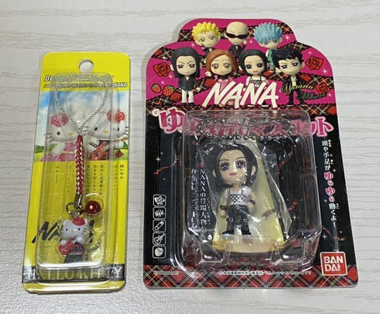 NANA Yurarin Mascot & Hello Kitty Collaboration Keychain
