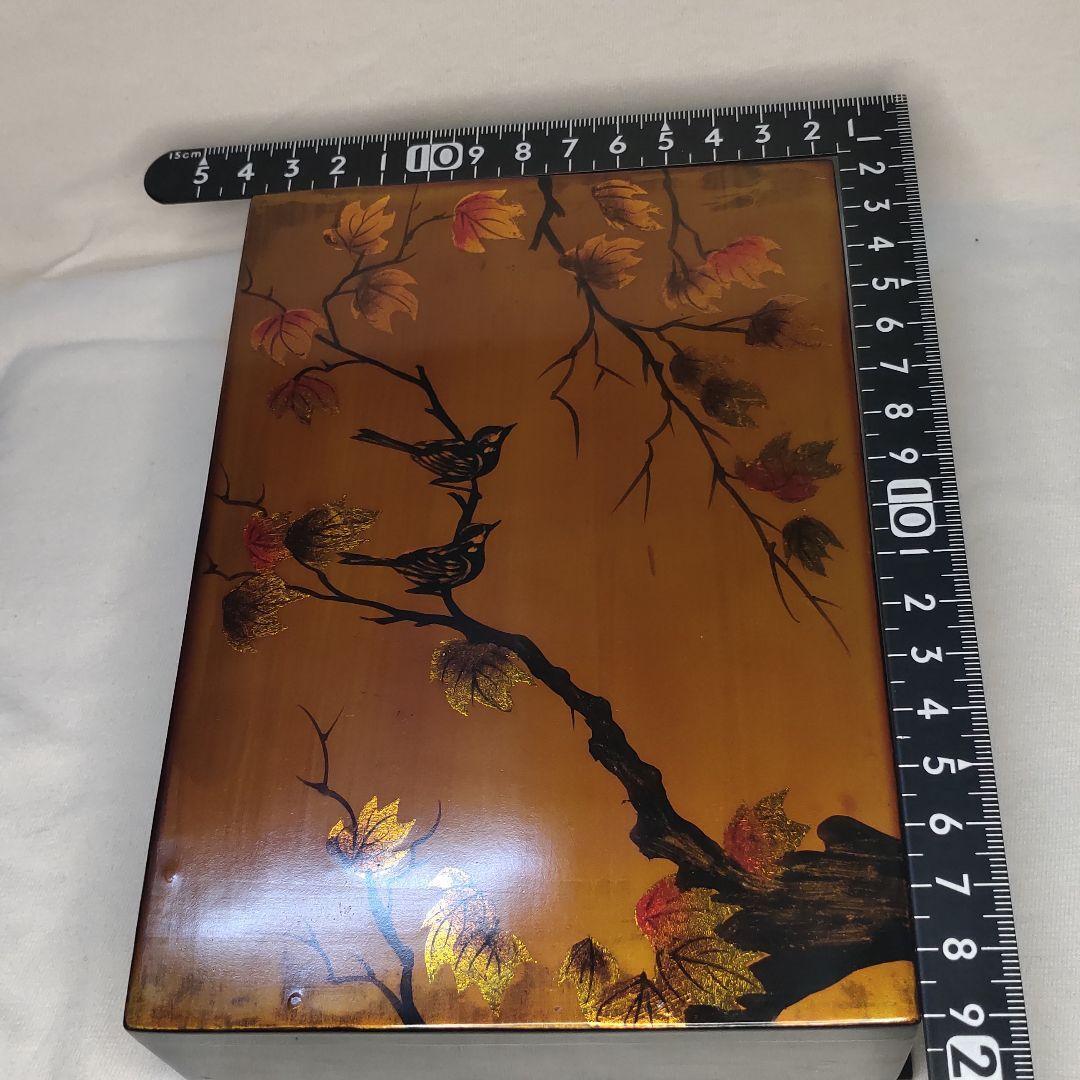 Lacquerware Small Box Kodori Momiji Maki-e Mitsuharu