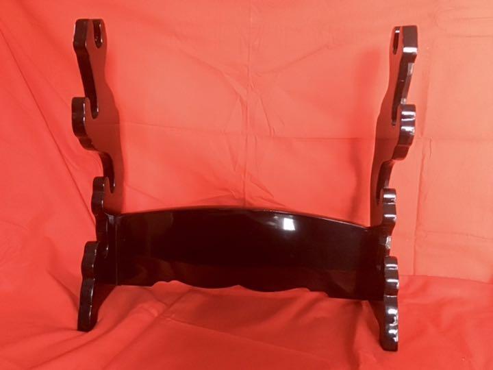 Sword rack  sword stand  plain black sword fittings  four hooks