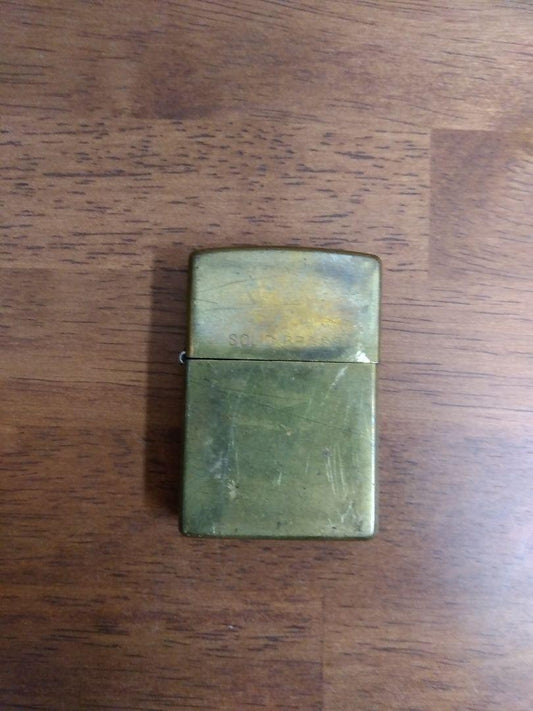 As is for parts ZIPPO lighter SOLID BRASS