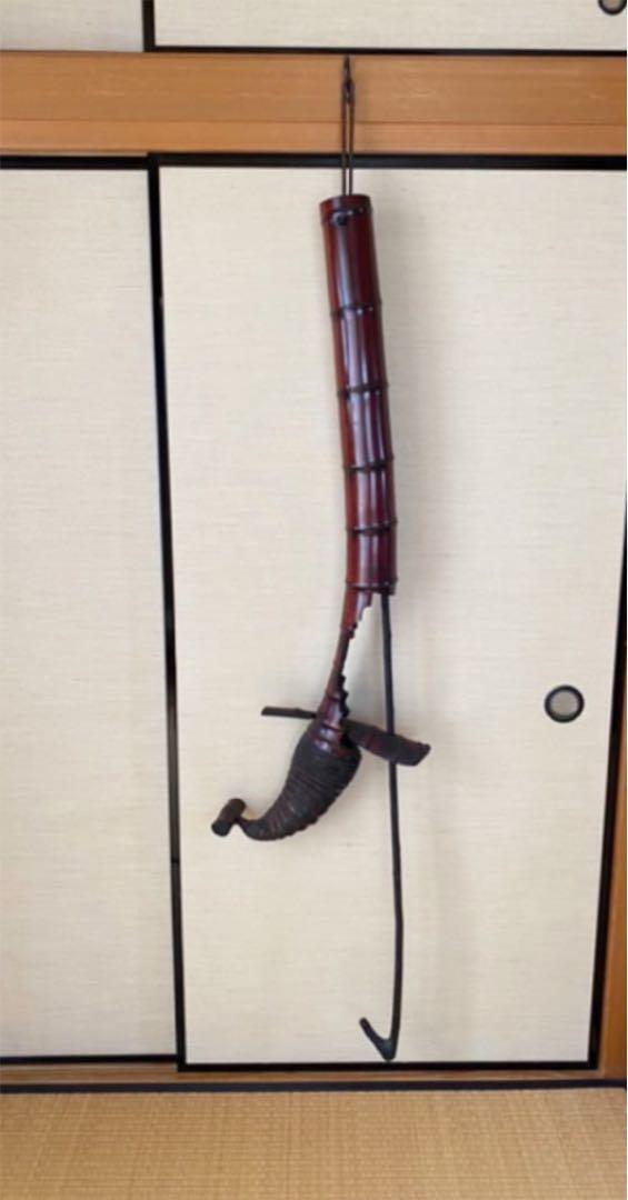 Jizai kagi Hook bamboo hearth old folk house