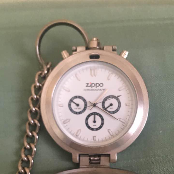 as is for parts Zippo pocket watch analog Operation unconfirmed