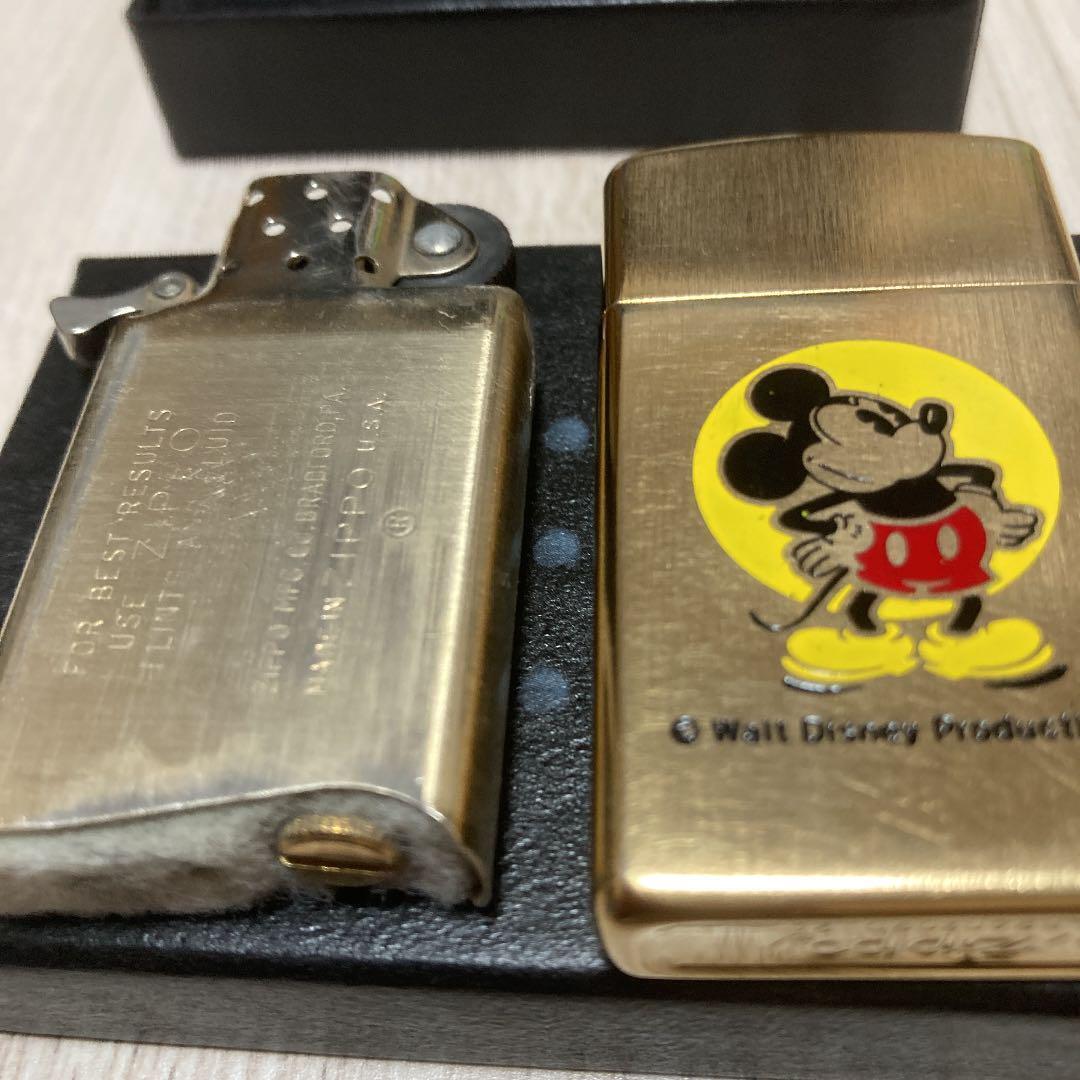 As is For Parts Zippo Mickey Mouse gold slim type