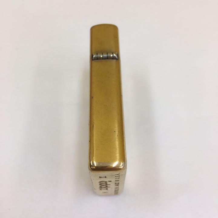 As is for parts ZIPPO lighter na-344.zippo SLIM ZIPPO SOLID BRASS made in 1994