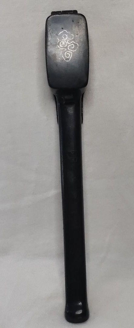 Yatate silver inlay with old copper brush antique