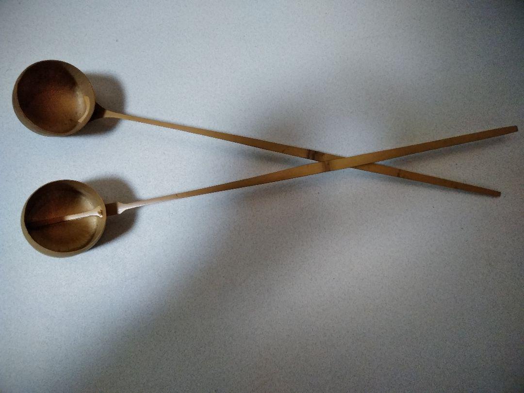 Tea utensils, set of 2 Hishaku