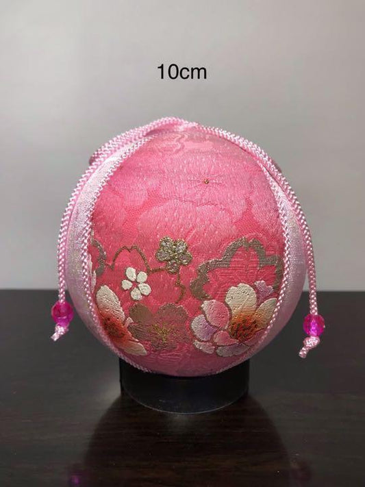 Temari Interior Decoration Golden  Dark Pink Shichigosan  Photograph