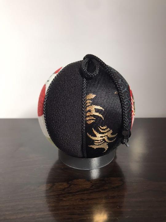 Temari  Interior decoration  gift Daruma   Good luck  Black Pray for success