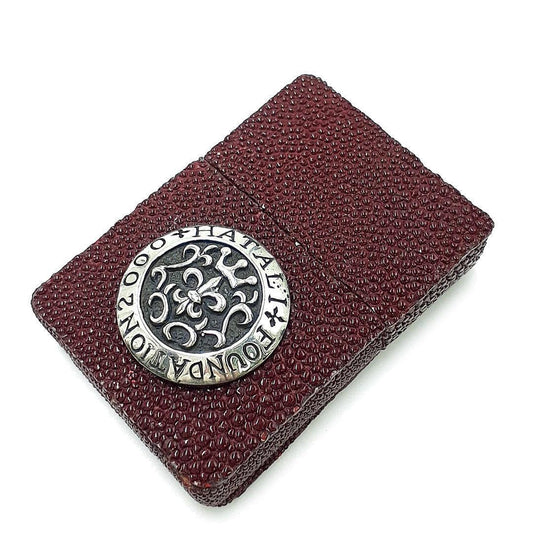 As is For Parts Hatari Leather Wallet Studio Zippo Oil Lighter