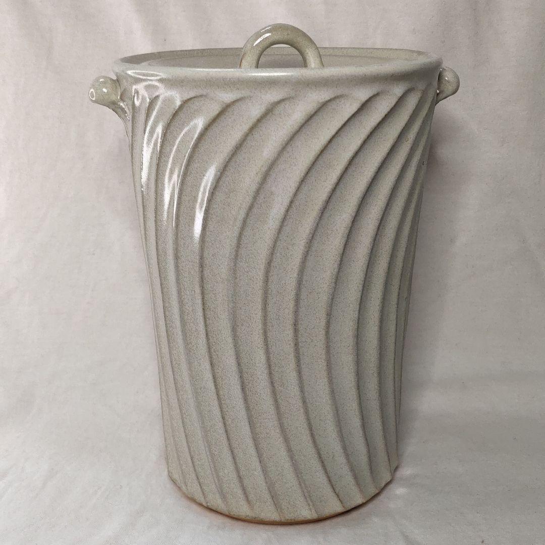 Tea utensils, thin water finger, signature, pottery, artist's work