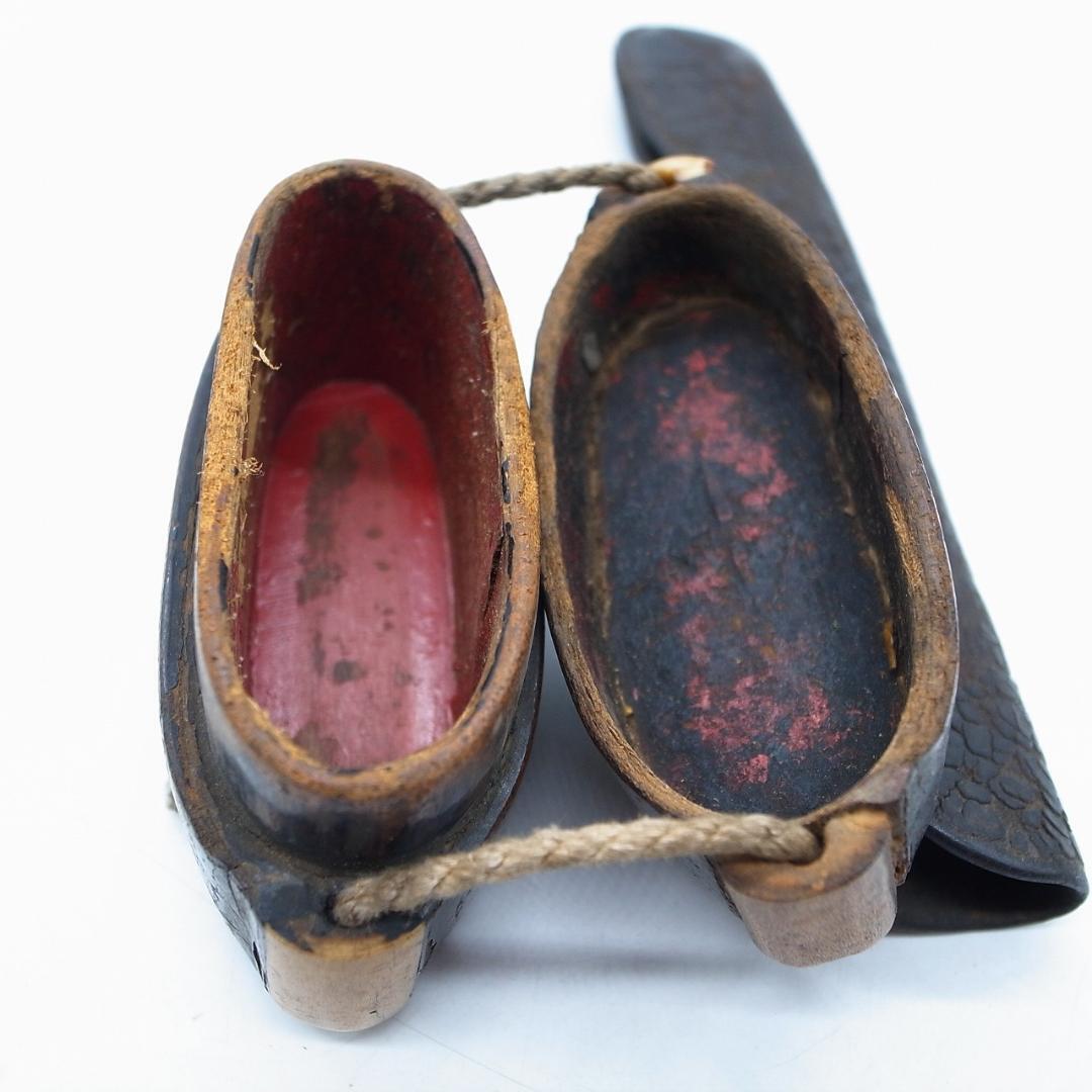 Tobacco pipe, leather pipe, natural wood antler, tobacco pouch