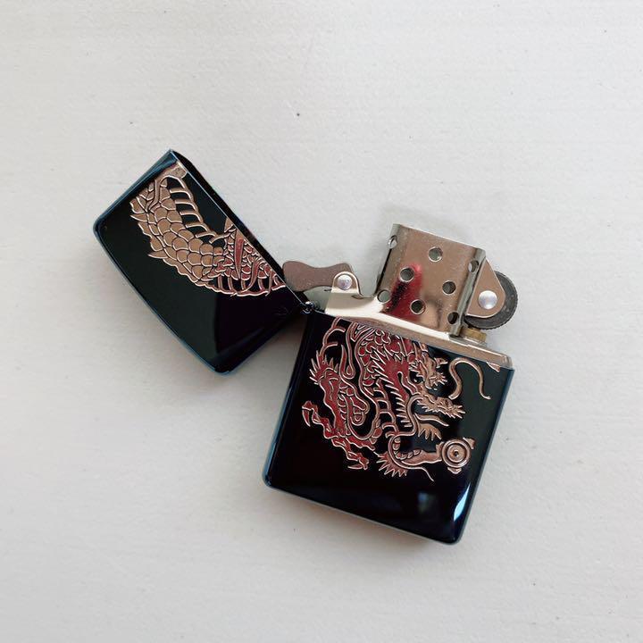 As is For Parts Zippo Lighter 2003 dragon dragon 3 sides
