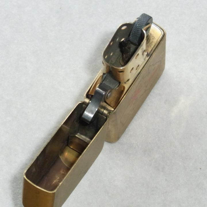 As is for parts ZIPPOライター　1993年 Zippo SOLID BRASS オーストラリア ジッポー ブラス