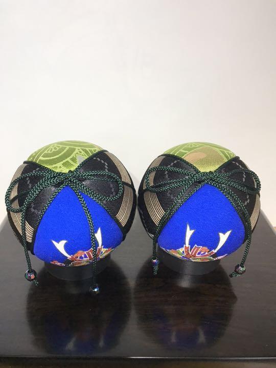 Temari  Interior decoration  gift helmet pair pair 2 piece set A
