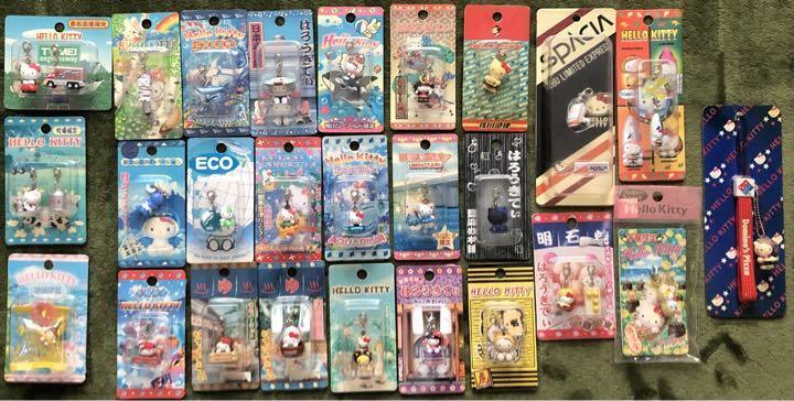 Lot Hello Kitty local & collaboration fastener mascot and strap