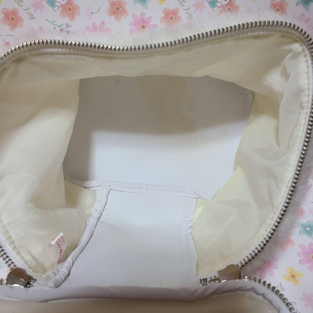 Kitty Enamel & Fur Vanity Bag Pouch Sanrio Retro