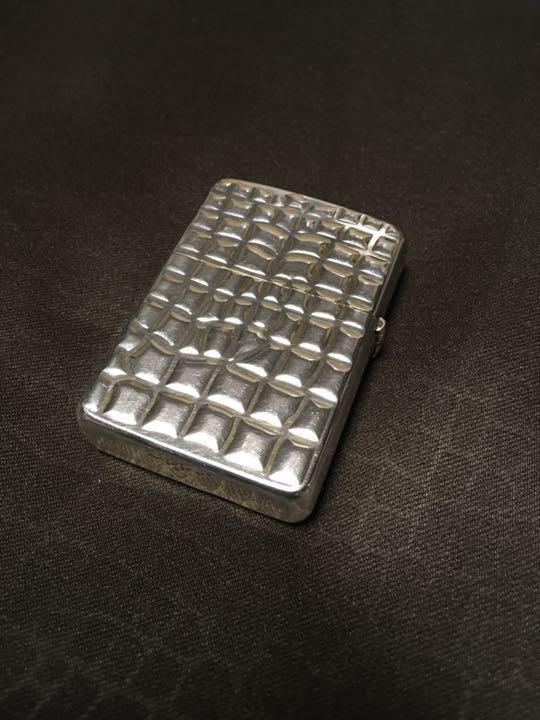 As is For Parts Zippo Armor Crocodile Embossed Lighter Crocodile Leather Crocodi