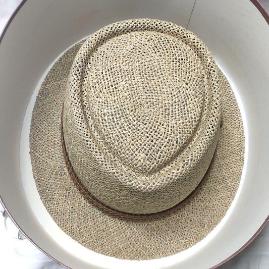 Hat Panama Hat Ginza Toraya TORAYA Co-box Unused item Size L Natural material