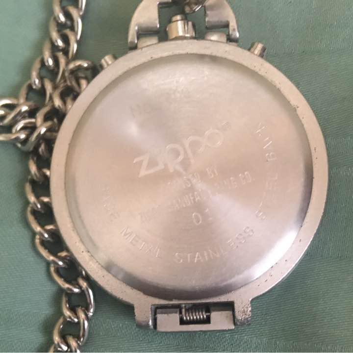 as is for parts Zippo pocket watch analog Operation unconfirmed