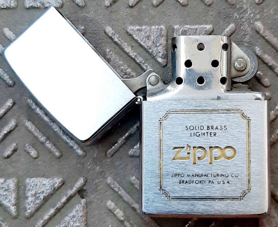 As is for parts ZIPPO lighter SOLID BRASS LIGHTER