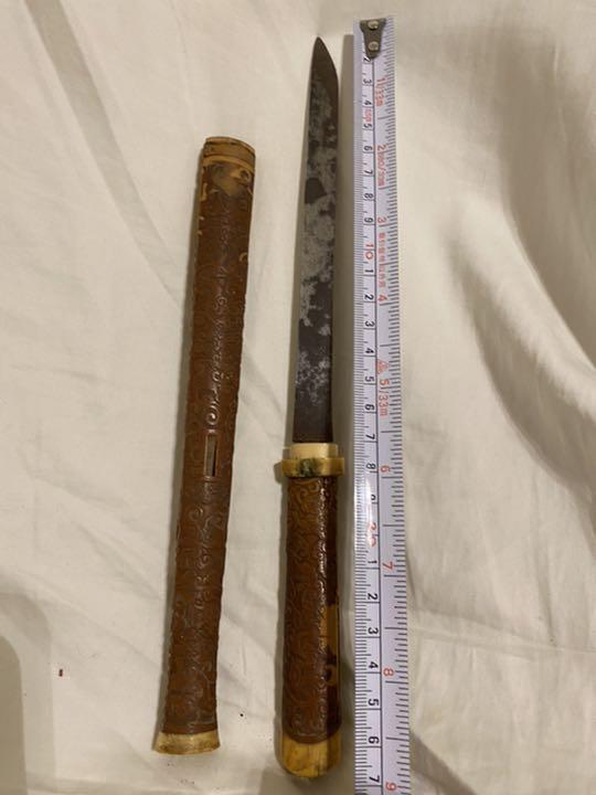 The sword fittings handle sheath As is Japanese Antiques