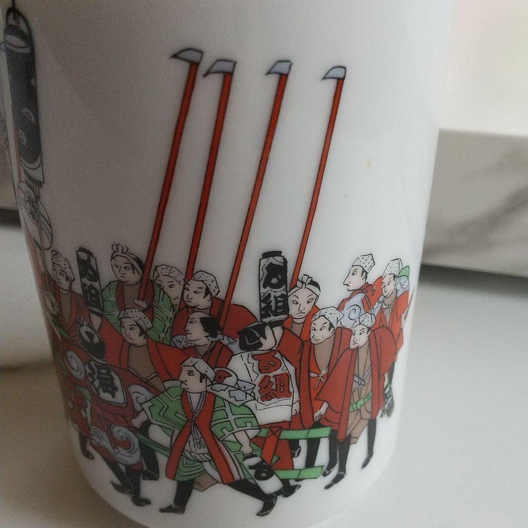 Shrimp shop fire extinguisher teacup unused Edo firefighting